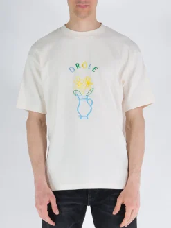 DROLE DE MONSIEUR T-Shirt<T-SHIRT POT DE FLEURS Azzurro, Bianco, Giallo, Verde