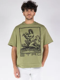 ETRO T-Shirt<T-SHIRT PRINTED Verde