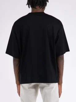 LANVIN T-Shirt<T-SHIRT PUFFER PARIS OVERSIZED Nero
