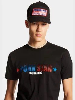 DSQUARED T-Shirt<T-SHIRT ROCCO Nero