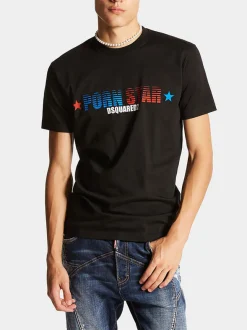 DSQUARED T-Shirt<T-SHIRT ROCCO Nero