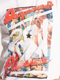 DSQUARED T-Shirt<T-SHIRT ROCCO COOL FIT TEE Bianco, Blu, Giallo, Rosso