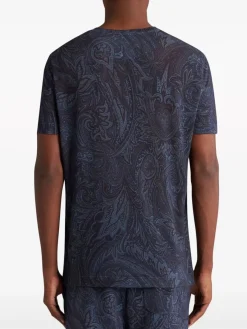 ETRO T-Shirt<T-SHIRT ROMA Blu, Nero