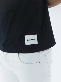JIL SANDER T-Shirt<T-SHIRT SET 3 PZ Bianco, Nero
