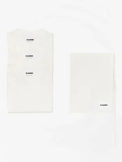 JIL SANDER T-Shirt<T-SHIRT SET 3 PZ Bianco