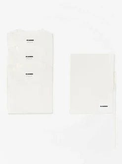 JIL SANDER T-Shirt<T-SHIRT SET 3 PZ Bianco
