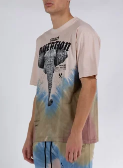 MAUNA-KEA T-Shirt<T-SHIRT SHIBORI TIE DYE Marrone, Multicolor, Nero, Rosa, Verde