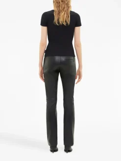 COURREGES T-Shirt<T-SHIRT SNAPS 90'S RIB Nero