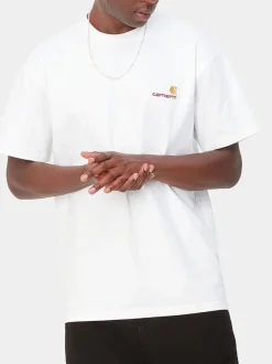 CARHARTT WIP T-Shirt<T-SHIRT S/S AMERICAN SCRIPT Bianco