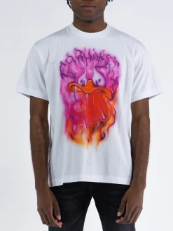 CARHARTT WIP T-Shirt<T-SHIRT S/S BABYBRUSH DUCK Bianco, Viola, Fluo