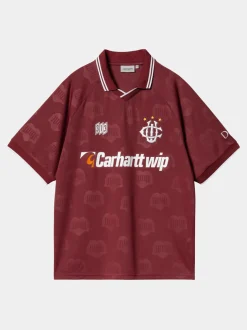 CARHARTT WIP T-Shirt<T-SHIRT S/S HARTT'S FOOTBALL Arancione, Bianco, Giallo, Rosso