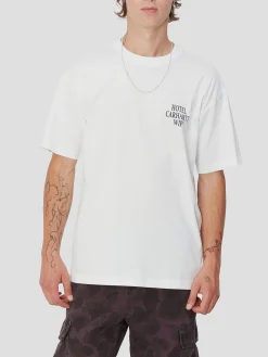 CARHARTT WIP T-Shirt<T-SHIRT S/S HOTEL KEYS Bianco, Nero