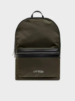 OFF-WHITE Zaini<ZAINO ROUND BACKPACK Nero, Verde